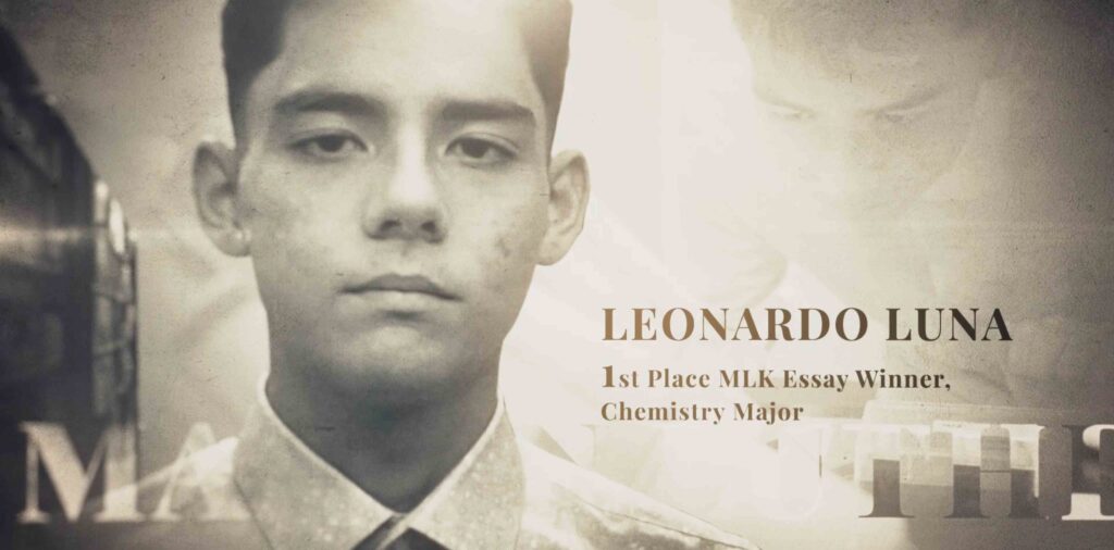 FIU MLK Essay Winner Leonardo Luna.