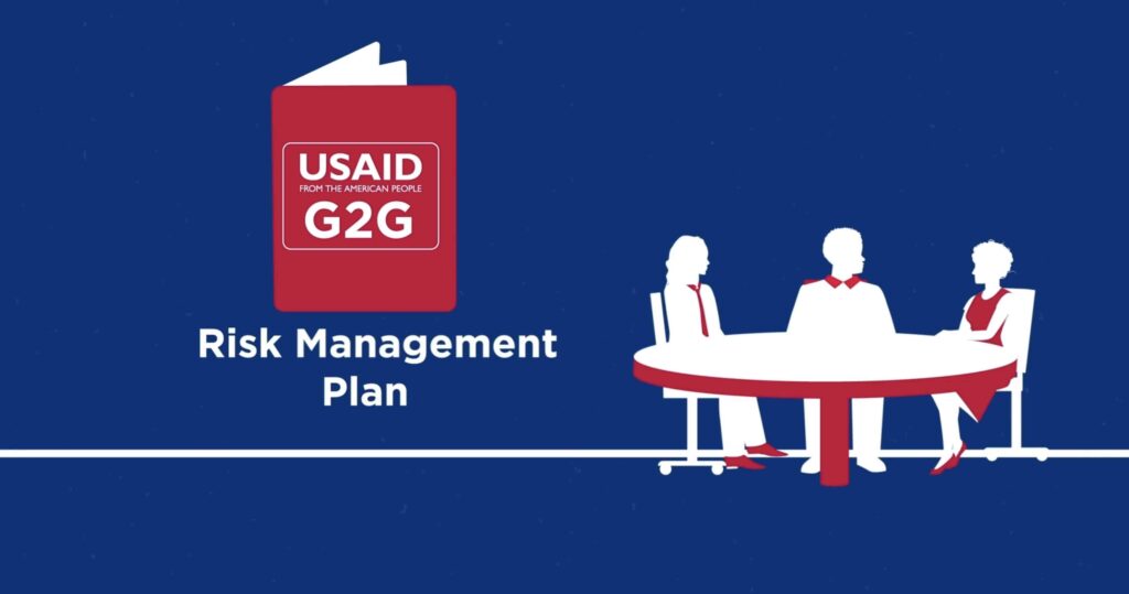 Graphic of USAID’s G2G Risk Management plan.